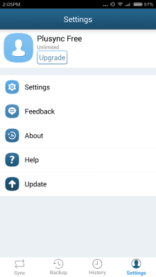 Скриншот приложения Plusync: File Sync and Sharing - №8