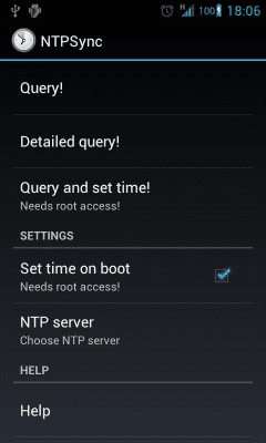 Скриншот приложения NTPSync - Time Synchronization - №1