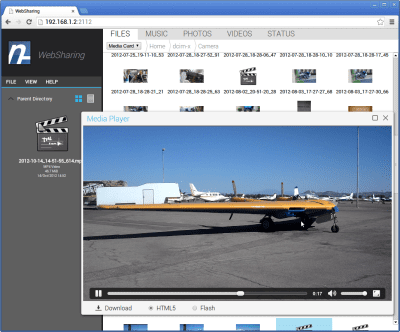 Скриншот приложения WebSharingLite (File Manager) - №5
