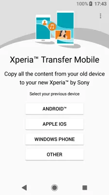 Скриншот приложения Xperia Transfer Mobile - №1