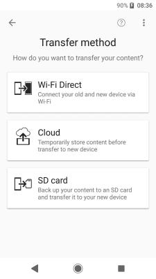 Скриншот приложения Xperia Transfer Mobile - №2