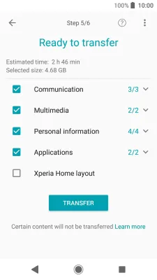 Скриншот приложения Xperia Transfer Mobile - №4