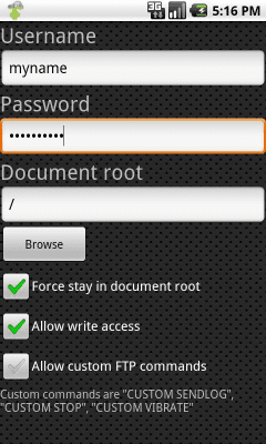 Скриншот приложения FTP Server Ultimate - №4