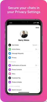 Скриншот приложения Facebook Messenger - №6