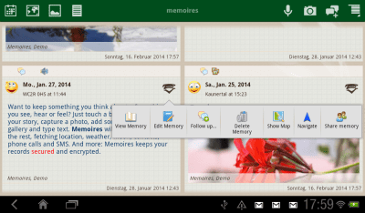 Скриншот приложения Memoires: личный дневник - №10