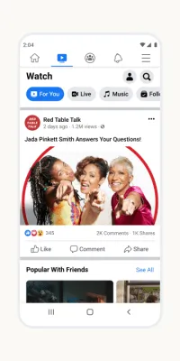 Скриншот приложения Facebook - №6