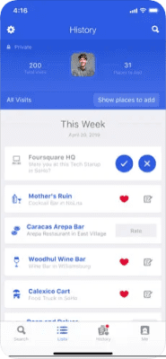 Скриншот приложения Foursquare - №1