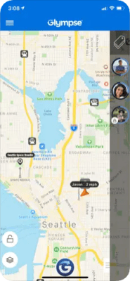 Скриншот приложения Glympse - Share location with friends - №1