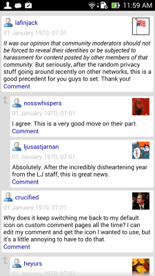 Скриншот приложения LiveJournal Classic - №6