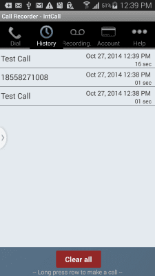 Скриншот приложения Call Recorder - IntCall - №4