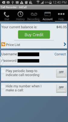 Скриншот приложения Call Recorder - IntCall - №5