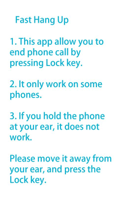 Скриншот приложения Fast Hang Up - №1