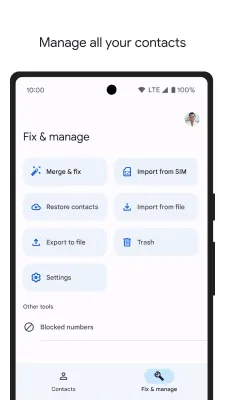 Скриншот приложения Google Контакты - №5