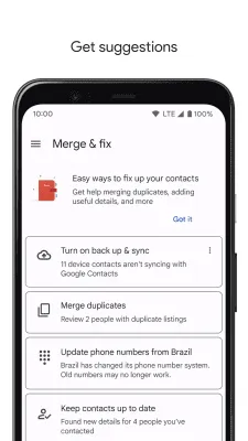 Скриншот приложения Google Контакты - №6