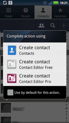 Скриншот приложения Contact Editor Free - №1