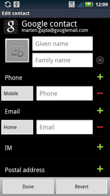 Скриншот приложения Contact Editor Free - №3