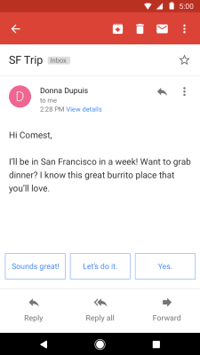 Скриншот приложения Gmail Go - №3