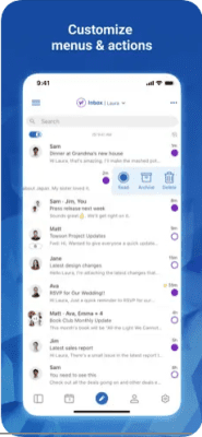 Скриншот приложения Blue Mail - Email Mailbox - №8