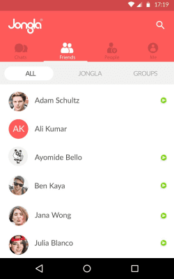 Скриншот приложения Jongla - Instant Messenger - №7