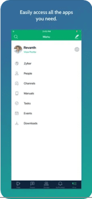 Скриншот приложения Zoho Connect - №3