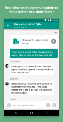 Скриншот приложения Zoho Connect - №4