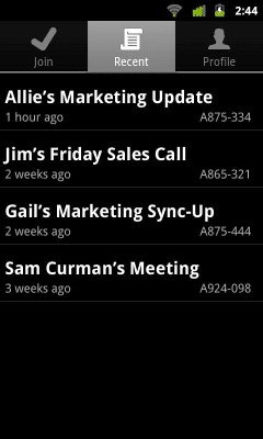Скриншот приложения IBM SmartCloud Meetings - №3