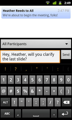 Скриншот приложения IBM SmartCloud Meetings - №7