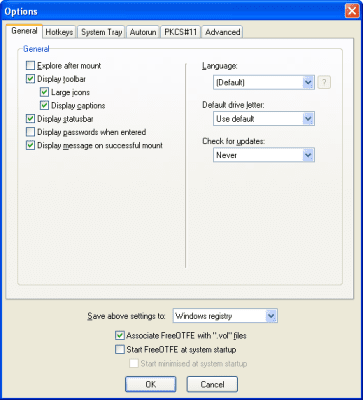 Скриншот приложения FreeOTFE - №3
