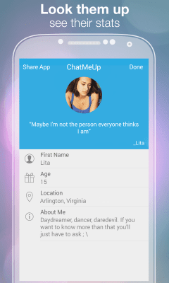 Скриншот приложения Chat Me Up - Teen Random Chat - №3