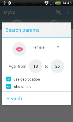 Скриншот приложения MyVo чат, знакомства по голосу - №1