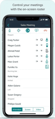 Скриншот приложения Amazon Chime - №3