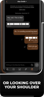 Скриншот приложения Confide - №6
