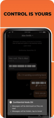 Скриншот приложения Confide - №7