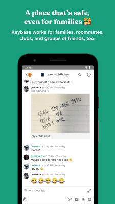 Скриншот приложения Keybase - №3