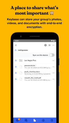 Скриншот приложения Keybase - №5
