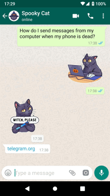 Скриншот приложения Unofficial telegram stickers for WhatsApp - №2