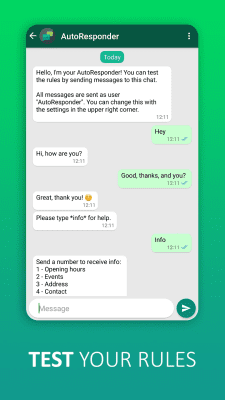 Скриншот приложения Автоответчик для WhatsApp - №5