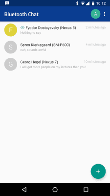 Скриншот приложения Bluetooth Chat - №1