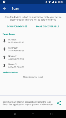 Скриншот приложения Bluetooth Chat - №4