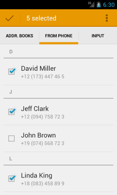 Скриншот приложения AtomPark SMS - №3