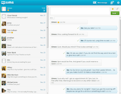 Скриншот приложения MySMS - №4