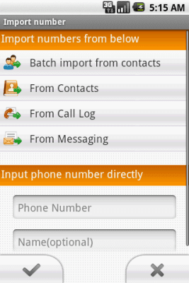 Скриншот приложения Private SMS & call - №2