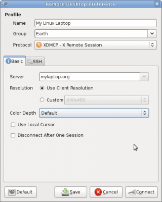 Скриншот приложения Remmina - №4