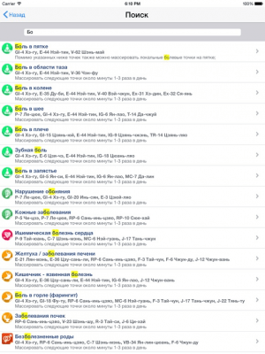 Скриншот приложения Акупрессура: применение - №5