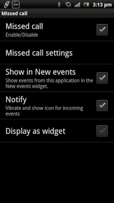 Скриншот приложения Непринятый вызов Smart Extras - №3
