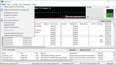 Скриншот приложения Process Lasso - №3