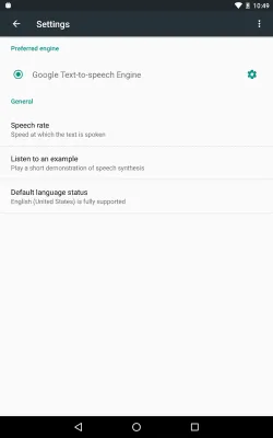 Скриншот приложения Синтезатор речи Google - №5
