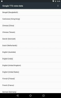 Скриншот приложения Синтезатор речи Google - №6