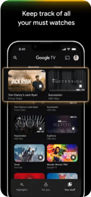 Скриншот приложения Google TV: фильмы и сериалы - №2