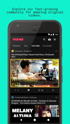 Скриншот приложения Vidme - №1